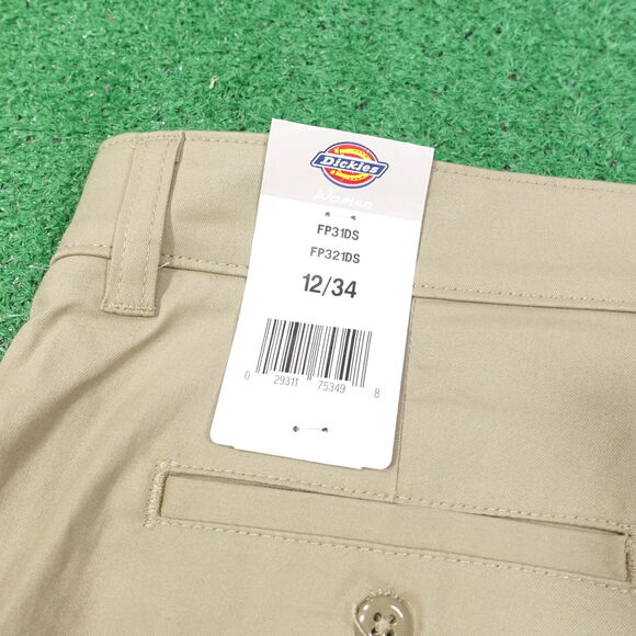 NWT DICKIES FOR WOMENS RELAXED FIT TAN PANTS WOMENS SIZE 12/34 12 34 NEW! - Picture 6 of 10